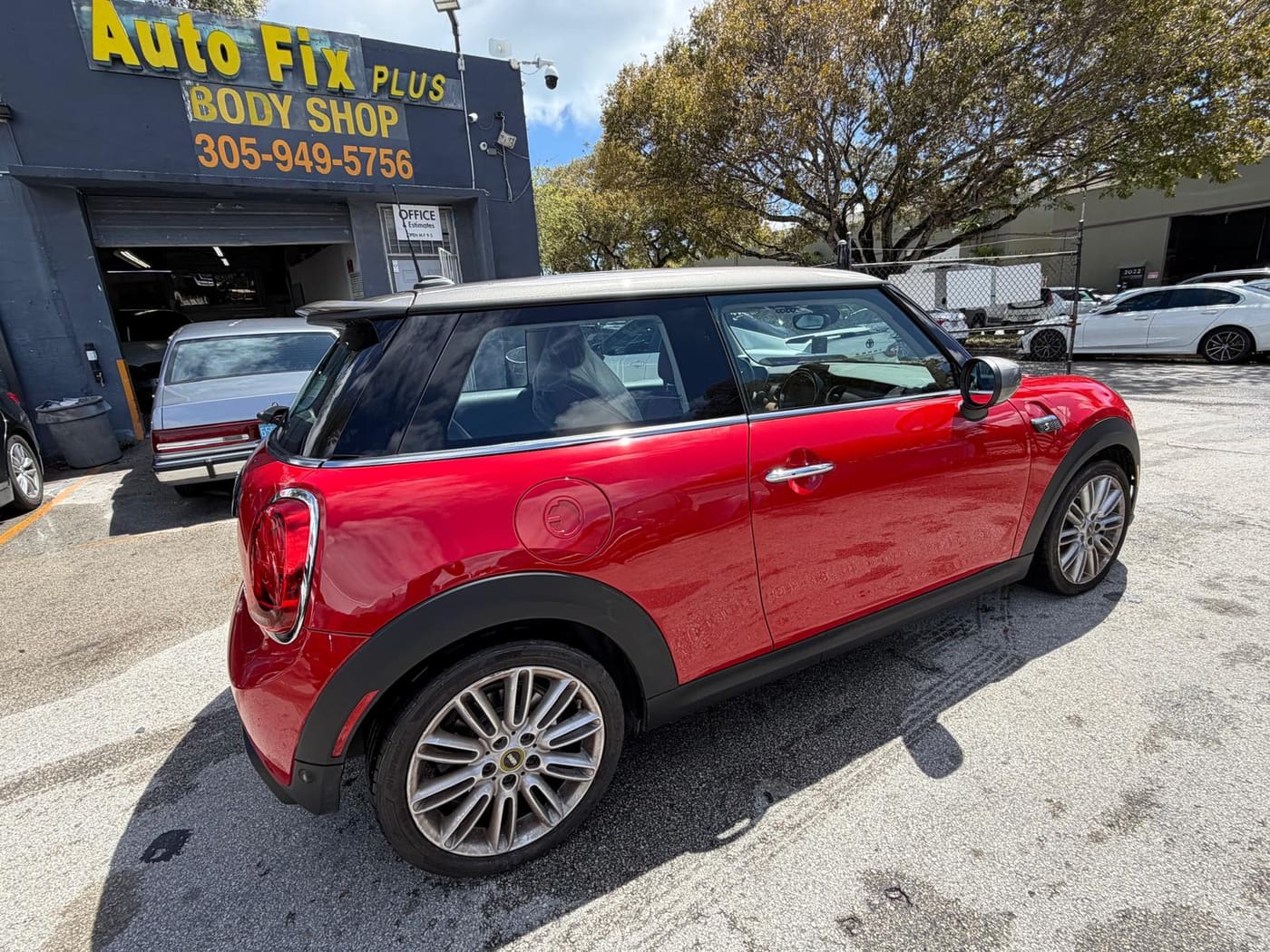 Mini Cooper after collision repair at Autofix Plus